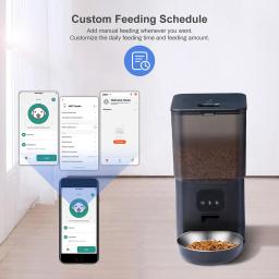Smart Timing Pet Alimentador, Dispensador Automático de Alimentos, Adequado para Cães e Gatos Pequenos, Alimentação Remota, Tuya App - Image 3