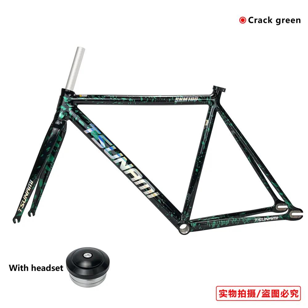 Tsunami snm100 liga de alumínio engrenagem fixa conjuntos quadro bicicleta 700c mtb bicicleta estrada única velocidade pista fixie quadros - Image 1