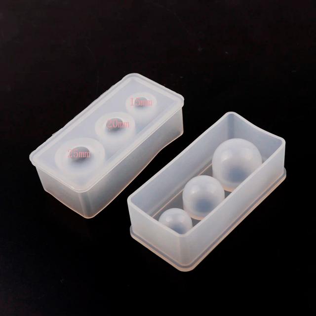 Molde de Silicone para Esferas Cristal de 6 cm – Ideal para Colares, Pulseiras e Joias em Resina DIY