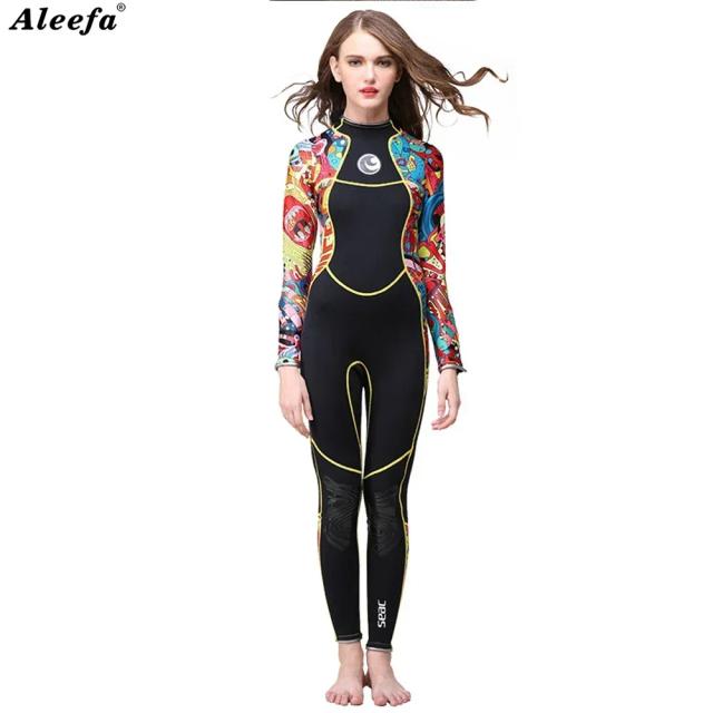 Roupa de Mergulho Feminina em Neoprene 3mm - Traje Completo Plus Size para Mergulho, Snorkel e Natação de Inverno
