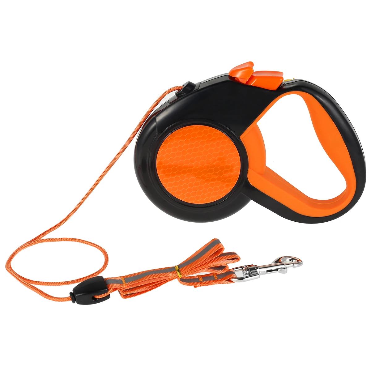Chumbo de cão retrátil resistente, trela para animais de estimação com fita reflexiva forte, alça antiderrapante, cães pequenos médios e grandes, 8m - Image 1