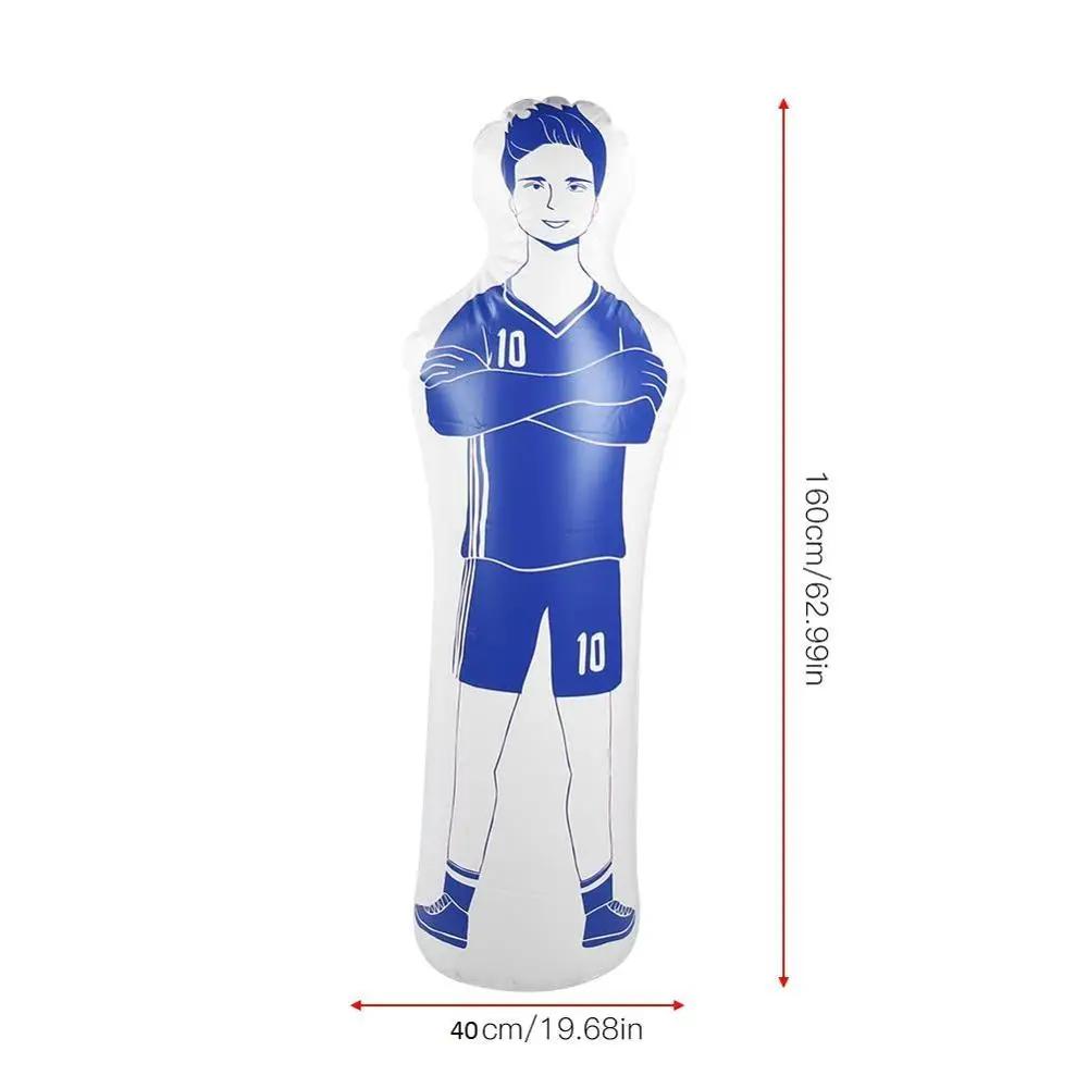 Goleiro inflável do treinamento do futebol, ferramenta do manequim do futebol do ar, adulto, parede do PVC, 160x40cm - Image 1
