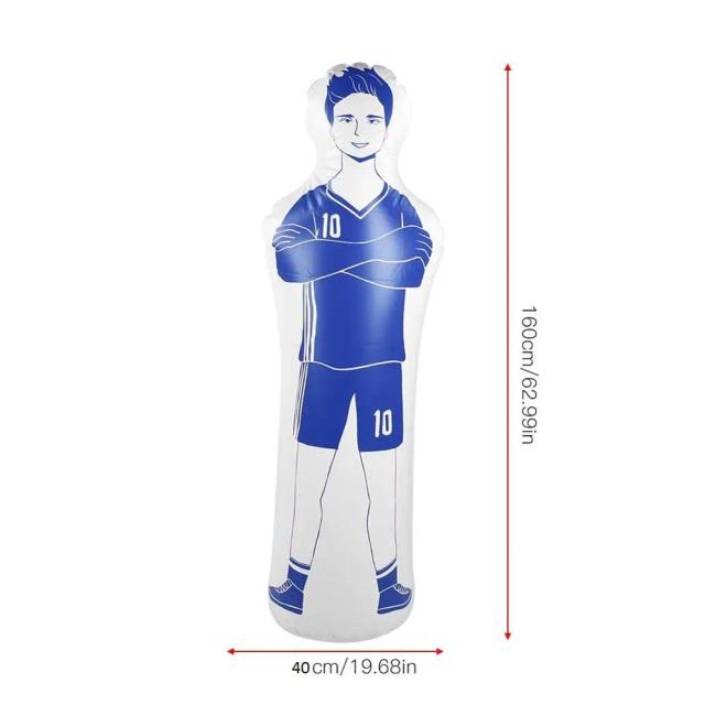 Goleiro Inflável para Treinamento de Futebol - Manequim Adulto de PVC (160x40cm)