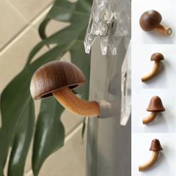 Madeira Magnetic Frigorífico Ímãs, 3D Bonito Forma Cogumelo, Frigorífico Adesivo, Mensagem, Foto Ganchos, Artesanato Decoração, 1Pc - Image 5