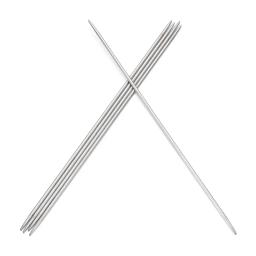 Agulhas de tricô retas de aço inoxidável, Crochet Hook, DIY Sweater Weave Knitting Tools, Acessórios de costura, 20cm, 5Pcs por conjunto - Image 2