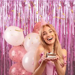 Alumínio Foil Photo Backdrop, Cortina De Franja, Birthday Party Streamers, Decorações De Festa Vermelha, 6.5ft, 1Pc Set - Image 6