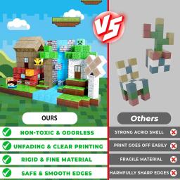 Blocos de construção magnéticos brinquedo construir meu ímã mundo conjunto de construção haste sensorial educacional presente de natal - Image 3