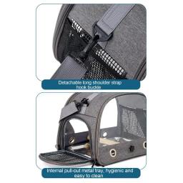 Gaiola De Viagem De Pássaro Portátil Com Em Pé, Papagaio Transportador, Respirável Pet Travel Bag gaiolas para pássaro - Image 2
