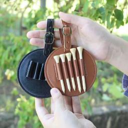 Estojo de couro para armazenamento de unhas de golfe ao ar livre, portátil, pendurado na cintura, multifuncional, opções de dupla face disponíveis - Image 5