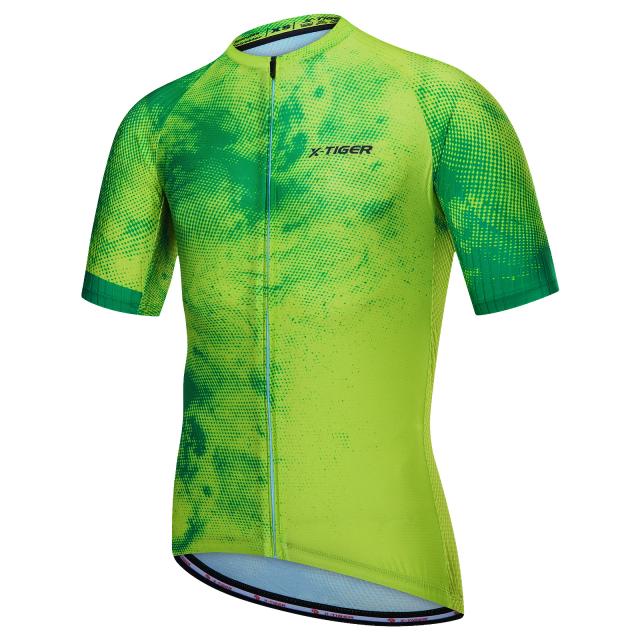Camisa de Ciclismo Masculina X-TIGER para Verão - Maillot MTB com Proteção SPF 50+