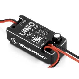 Hobbywing-Módulo Regulador Pequeno UBEC, Totalmente Impermeável, Suporta 2-6S, 6V, 7.4V, 8.4V, 10A, V2, Acessórios de Carro - Image 1