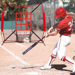 Strike Zone-Baseball Practice Net, Softball, arremesso ajustável, fixação cinta, Bater, rebatidas, captura - Image 4