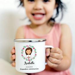 Caneca Personalizada para Crianças, Chocolate Quente, Copo com Nome Personalizado, Copos de Café, Punho Canecas, Criança Primeira Comunhão Sagrada, Presente de Festa - Image 1