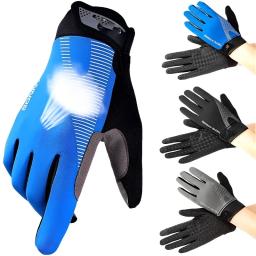 Anti-Slip Touch Screen Luvas de ciclismo para homens e mulheres, luvas esportivas, à prova de choque, dedo cheio, respirável, montanha, estrada - Image 2