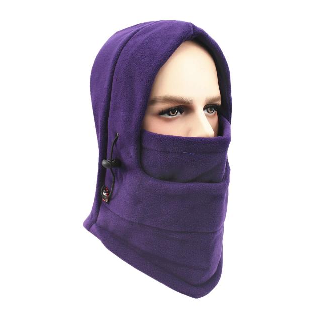 Chapéu Beanie térmico e à prova de vento com capuz, balaclava quente e máscara facial para ciclismo, esqui e caminhadas no inverno