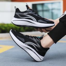 Sapatos de corrida respiráveis para homens, Sapatos esportivos ao ar livre, Tênis leves masculinos, Calçado de treinamento atlético confortável, Almofada, Masculino - Image 3