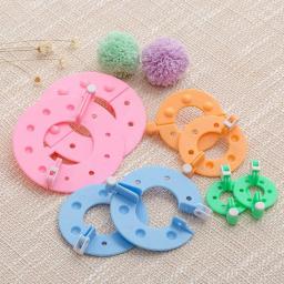 Lã bola fabricante de malha ferramentas, agulha tecelão, artesanato fios fazendo, ferramentas DIY, alta qualidade, atacado, 8pcs - Image 4
