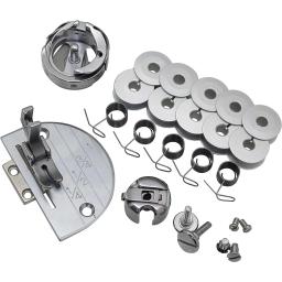 Conjunto de peças de máquinas de costura Estojo de bobina Placa de agulha Gancho giratório para Singer Juki Acessórios para máquinas de costura industrial - Image 2