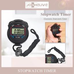 Profissional Handheld LCD Digital Sports Cronômetro, cronômetro clássico temporizador Stop Watch com corda, temporizadores impermeáveis, novo - Image 4