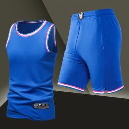 Terno de basquete masculino verão, correndo, colete de secagem rápida, camiseta sem mangas, seda gelo solto, roupa de treino - Image 5