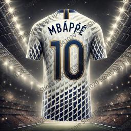 Mbappe Futebol Jersey coleção para adultos e crianças, futebol Train Tops, roupas de verão, recém-chegados, No.10, 2024 - Image 4