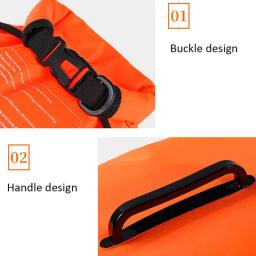 Dry Drift Bag com cinto ajustável, Bóia de natação, Bolha ultraleve, Tow Float Dry Bag para natação em águas abertas, Caiaque - Image 3