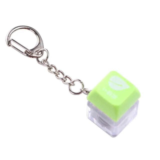 Chaveiro com Botão Luminosa para Alívio do Estresse, Brinquedo de Descompressão e Teclado para Dedos