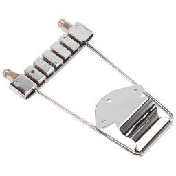 Guitarra elétrica ponte ajustável, Rosewood Base, Tailpiece Set, Jazz Acessórios - Image 5