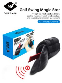 BaiJia Golf Chipping Corretor de Ângulo de Pulso Golf Swing Training Aid Hold Wrist Brace Band Trainer Corrector para Todos os Golfistas - Image 1