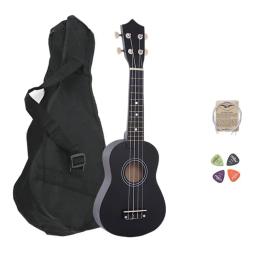 Guitarra Ukulele Soprano de madeira com saco, 4 cordas, multi cor, baixo, iniciante, instrumento musical, presente para crianças, 21 Polegada - Image 4