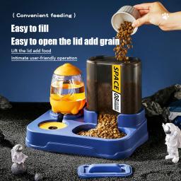 Cat Food Refill Bowl, pequeno foguete, alimentação automática, alimentador de água, grande capacidade, Semi sombra proteger, pescoço coluna, Pet Puppy Supplies - Image 4