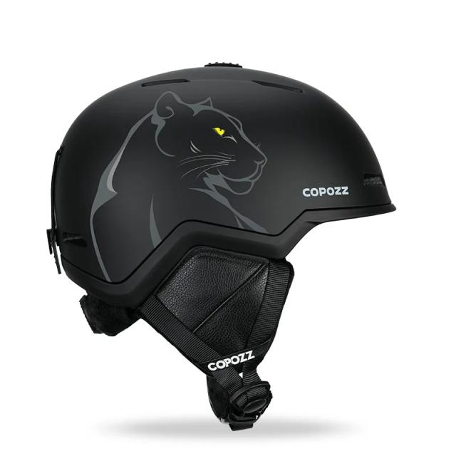 COPOZZ Capacete de Esqui Meio Coberto Anti-impacto Adulto Unissex 55-61cm