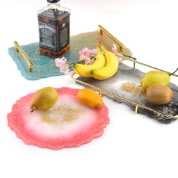 Bandeja de resina epóxi molde de silicone diy grande retângulo placa de chá coaster molde de resina para decoração de casa artesanato fazendo materiais de arte - Image 3