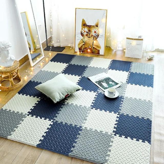Tapete de Espuma para Bebê 12 Peças 30x30cm Macio e Seguro