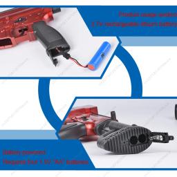 Rifle Recurvo Elétrico Automático com Balas Macias para Crianças, Conjunto Completo de Comer Frango, Pistola de Brinquedo Manual para Meninos, m416 - Image 3