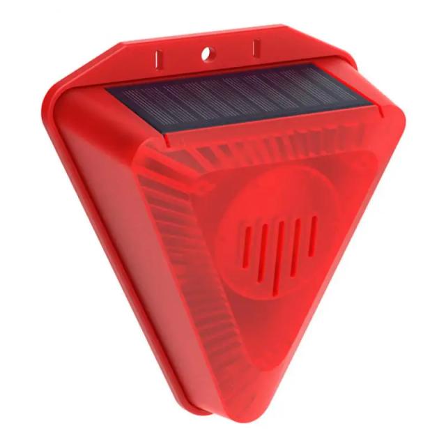 Repelente de Animais com Controle Remoto, Alarme Profissional Anti-Selvagem e Sirene com Luz Piscante para Segurança e Proteção 