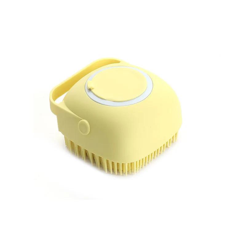 Escova de banho de silicone macio para pet, massageador para gel de banho, pente para cão e gato, utensílios de higiene - Image 4