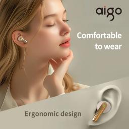 Aigo ta51 verdadeiro sem fio fones de ouvido novo bluetooth 5.4 tws fone de ouvido esportes jogos à prova dwaterproof água hd chamada 300mah fone de ouvido - Image 2
