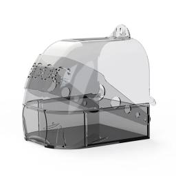 Gaiola banho para pássaros, acessório pendurado para banheira água para animais estimação para banho interno - Image 2