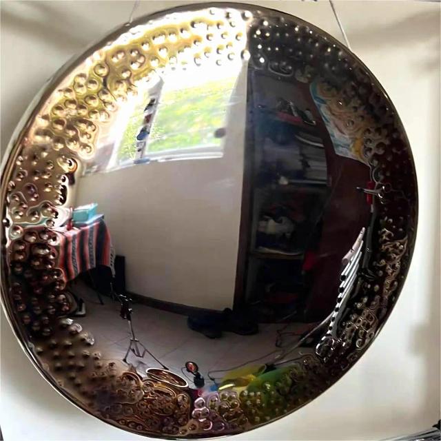 Gong de Cura de Som Arborea para Yoga e Meditação - Liga de Níquel, Espelho Chau, 18"-36", Com Malho de Madeira e Tambor de Banho