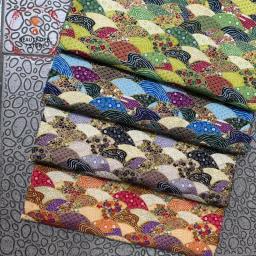 Algodão japonês impresso Patchwork tecido, material acolchoado para bonecas e bolsas de costura, acessórios bordados, 145x48cm - Image 1