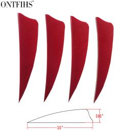 Asa Direita Fletching Seta Penas, Escudo Cortado, Caça Fletches, Tiro com Arco Acessórios DIY, 3 Polegadas, 50 Pcs - Image 2