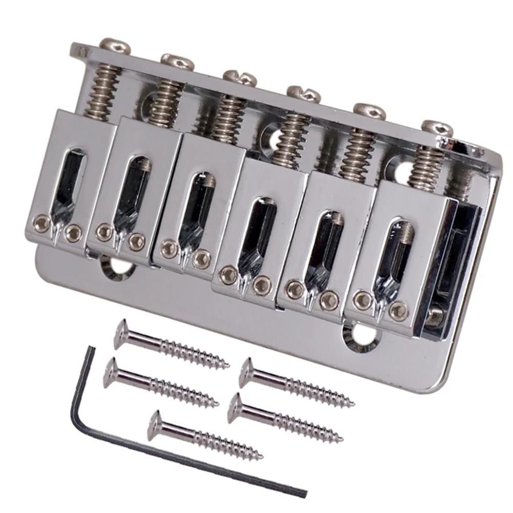 Metal Guitar Bridge Saddle Tailpiece, Fender Strat Tele, Acessório de guitarra elétrica, Peças de instrumentos musicais - Image 1