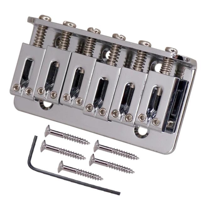 Saddle e Tailpiece de Metal para Guitarra Elétrica Fender Strat e Tele, Acessórios Essenciais para Músicos