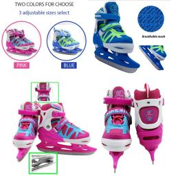 2024 suporte de aço sapatos de patinação de hóquei no gelo adulto criança patins para iniciante bola faca de hóquei no gelo sapatos patins de gelo reais - Image 1