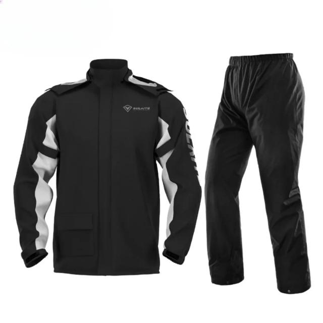 Conjunto Impermeável para Ciclismo e Motociclismo: Jaqueta, Poncho e Calças para Proteção da Chuva