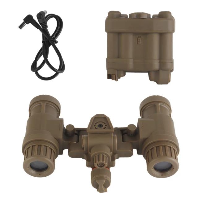Óculos Binoculares de Visão Noturna Modelo Dual-Tube para Acessórios de Airsoft e Cosplay de Caça