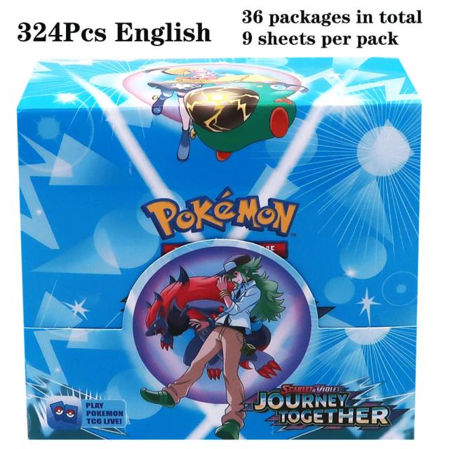 Cartas Pokémon TCG Sun & Moon XY Evolutions - Caixa de Reforço Colecionável - 324 Unidades