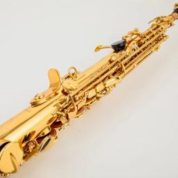 JK-keilwerth-Latão saxofone soprano reta, Bb Sax Flat, instrumento de sopro, Shell Natural, Key Carve Pattern, ST90 - Image 4