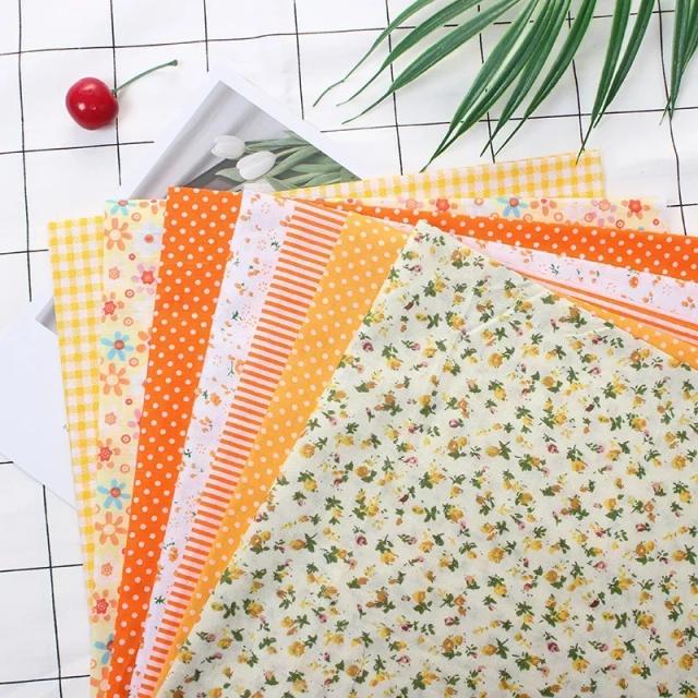 Tecido de Algodão Impresso para Costura, Quilting e Patchwork - Ideal para Bordados e Projetos DIY 25x25cm